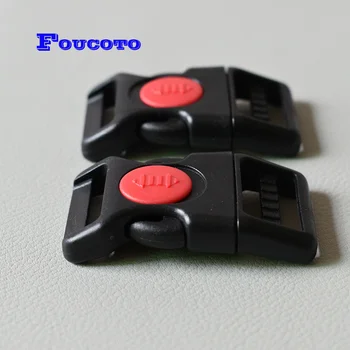 

100pcs/lot Plastic belt loop coated release buckle backpack dog collar safety clip clasp 20mm webbing bag accessory lanyard hook