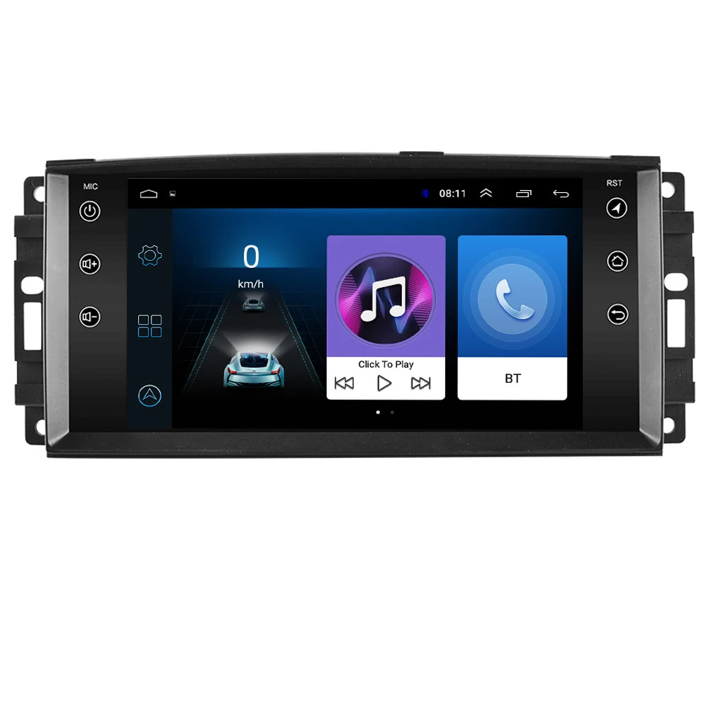 2 Din Android 8 1 автомобильный радиоприемник мультимедийный плеер навигация GPS для jeep