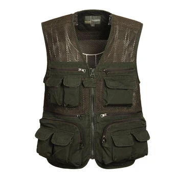 

Men's Fishing Vest Mesh Multi Pocket Photography Quick Dry Waistcoat Jacket Fishing Jerseys Outdoor Travel Climbing Hiking