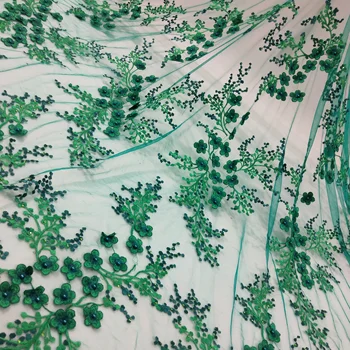 

French lace fabric 5yds/pce by dhl beaded & stones 8 colors for women event party dresses 2017 new arrival nigerian fabrics