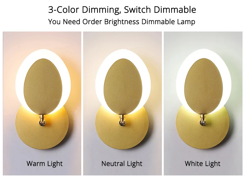 Lâmpada de Parede Lâmpadas de Parede Sala de Estar Lâmpada de Cabeceira Conduziu a Luz de Parede para Casa de Banho Quarto Nordic Ouro Dispositivo Elétrico Led Luz 2 Led lâmpada de parede quarto luz nordic