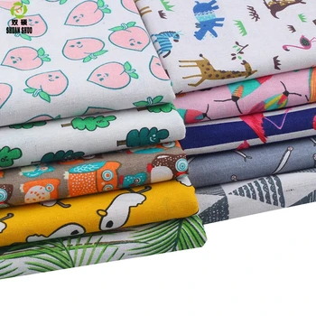 

polyester-cotton Linen fabric, and linen printed fabric, suitable for tablecloths, cushions, pillows Cushions,150*50CM/PCS