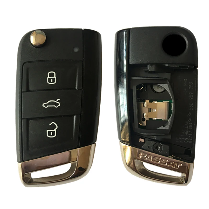 CN001077 оригинальный 3 кнопки смарт-ключ для VW Passat Remote частота 434 МГц чип ID48 FCCID номер