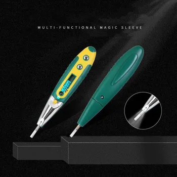 

High Precision Electrical Tester Pen Screwdriver 220V AC DC Outlet Circuit Voltage Detector Test Pen with Night Vision