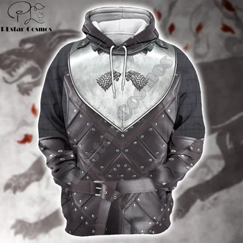 

Game of Thrones Stark Armor 3D Printed Men Hoodie Harajuku Knights Armor Hooded Sweatshirt Street Unisex Casual hoodies KJ044