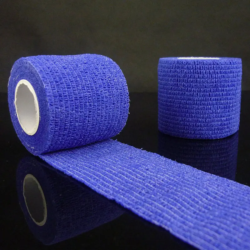 Blue 1.77inch 7,5 см* 4,5 м самоклеящаяся эластичная повязка, первая медицинская помощь, уход за здоровьем, марлевая лента, аварийная мышечная лента, инструмент для первой помощи - Цвет: Blue 1.77inch