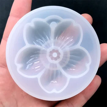 

Big Cherry Blossom Mold Large Sakura Silicone Mold Flower Charm DIY Floral Mold Resin Art Supplies Silicone Mold for Resin