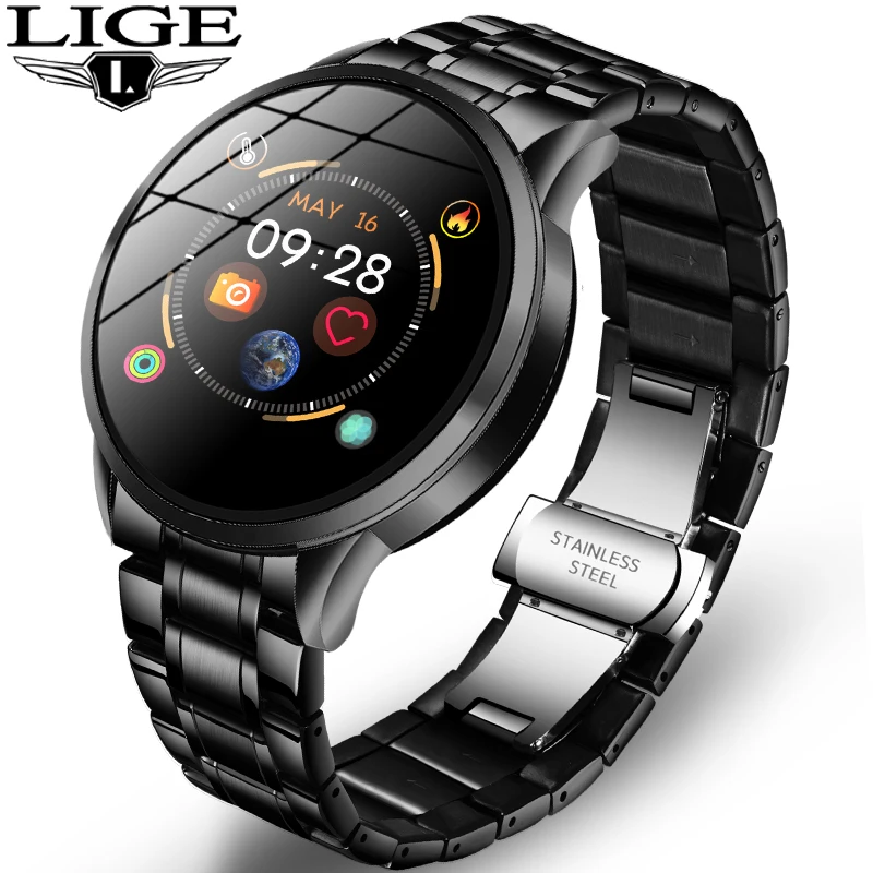 

2020LIGE New Fashion Smart Watch Men and Women Sports Waterproof Color Display Heart Rate Blood Pressure Monitor for Android IOS