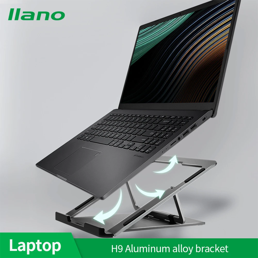 laptop wrap skin LLANO Laptop Stand Holder Portable Foldable Alumium Alloy Notebook Stand Support For Macbook Air Pro 13.3 15.6 16 inch Computer cooler master laptop cooling pad