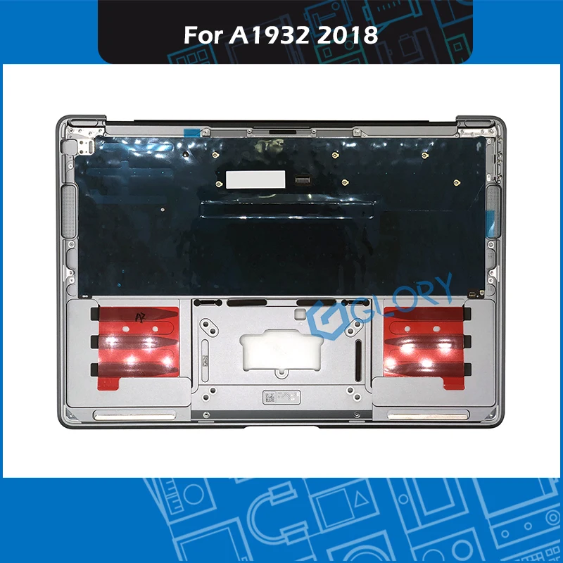 Серый RU Русский A1932 Топ чехол+ клавиатура+ Подсветка для Macbook Air retina 1" A1932 Топ чехол Упор для рук Late