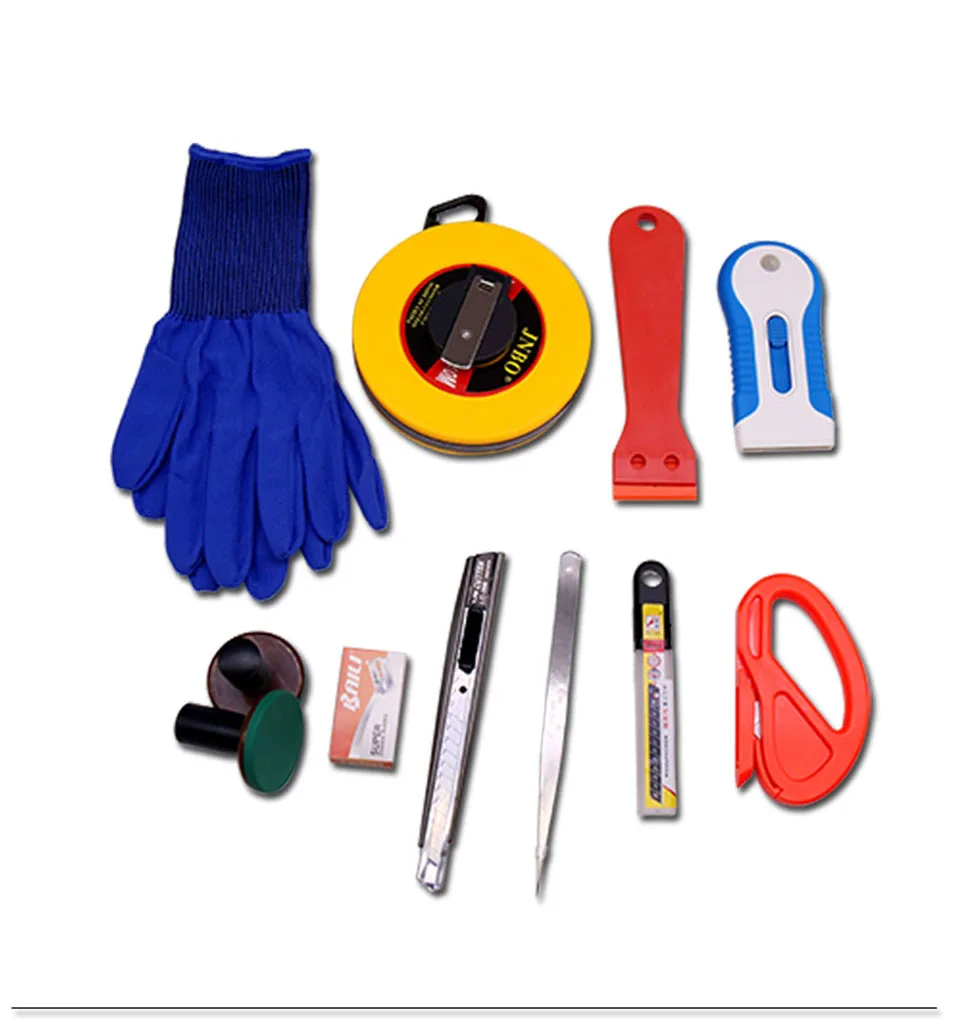 Vehicle Car Vinyl Wrap Tool Kit, Window Glass Protective Film Tint Tool Set, Window Tint Application Tools Kit KDL-13