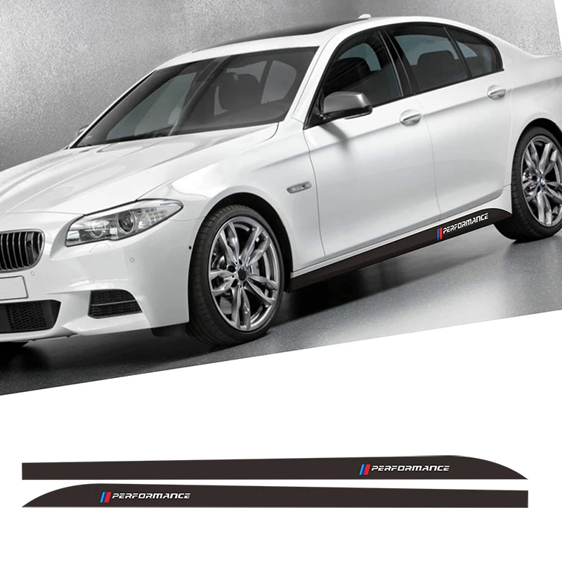 

M Performance Side Skirt Sill Stripe Body Decals Stickerfor Bmw E46 E90 E60 E39 F30 E36 F10 F20 E87 E92 E30 E34 X1 X3 X5 Auto
