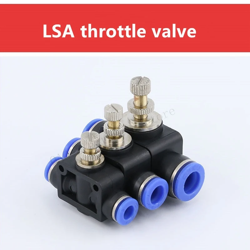 

4 6 8 10 12 mm OD Speed Controller Air Pneumatic flow Speed Control Valve