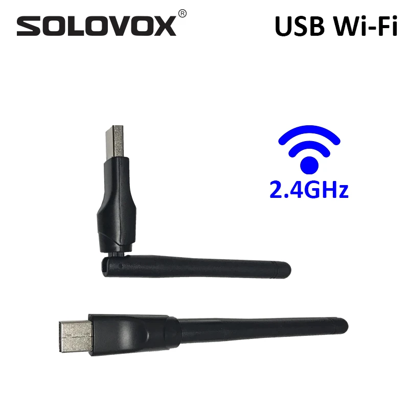 SOLOVOX USB WiFi с антенной работает для SOLOVOX V9S S V6 V8S Серия цифровых спутниковых приемников для ТВ-приставки стабильный сигнал