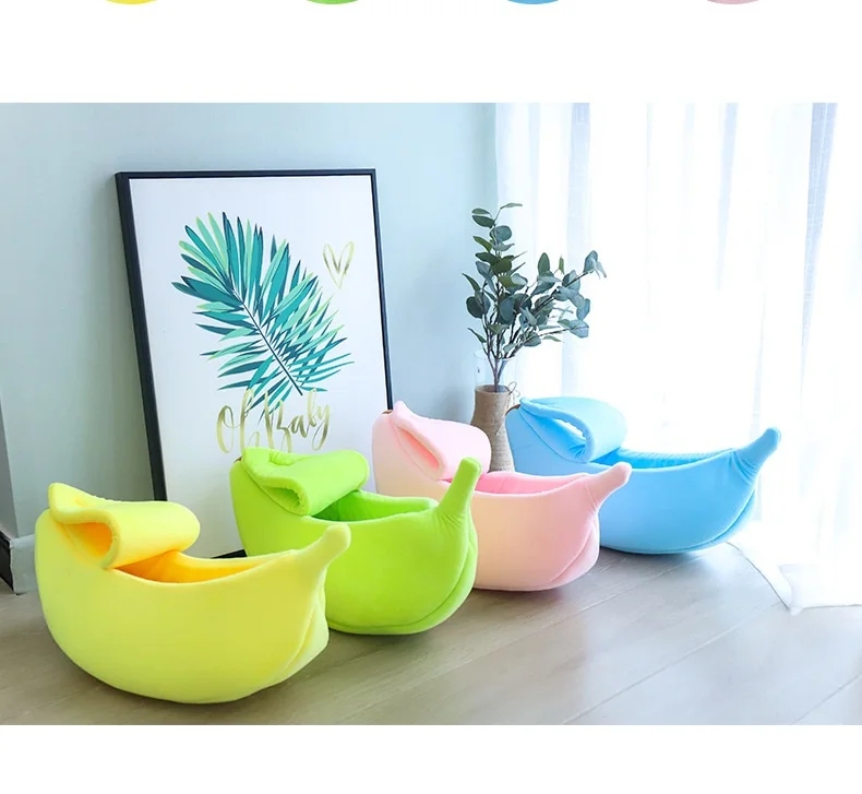 Hot Banana Shape Pet Dog Cat Bed House Mat Durable Kennel Doggy Puppy Cushion Basket Warm Portable Supplies | Дом и сад