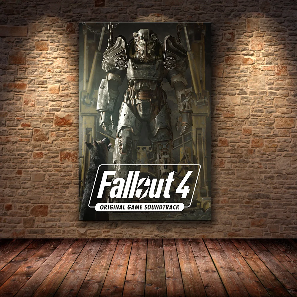 11 Fallout 3 4 игровой плакат, настенный арт, холст, плакат и печать, холст, декоративная картина для спальни, рисунок, наклейки на стену - Цвет: 11