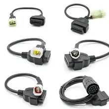 For Motorcycle OBD2 Connector For YAMAHA 3pin 4pin 6pin For HONDA/KTM/SUZUKI/DUCADI/KAWASAKI Moto OBD Extension cable
