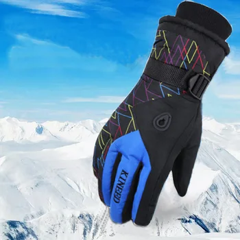 

Winter Ski Gloves Men Waterproof Skiing Gloves Heated Women Snowboard Warm Breathable Windproof Motorcycle Riding Glove Guantes