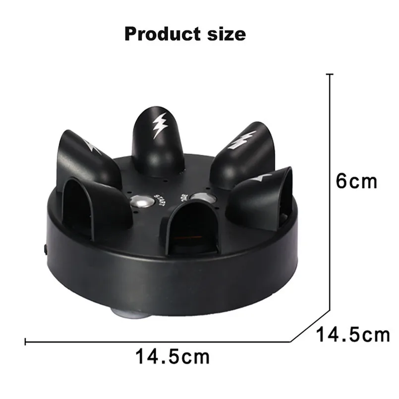 Funny Shocking Shot Roulette Game Reloaded Lie Detector Electric Shock Toy Prank Trick Fun Gadget Party Game Console Gift #40D12 (5)