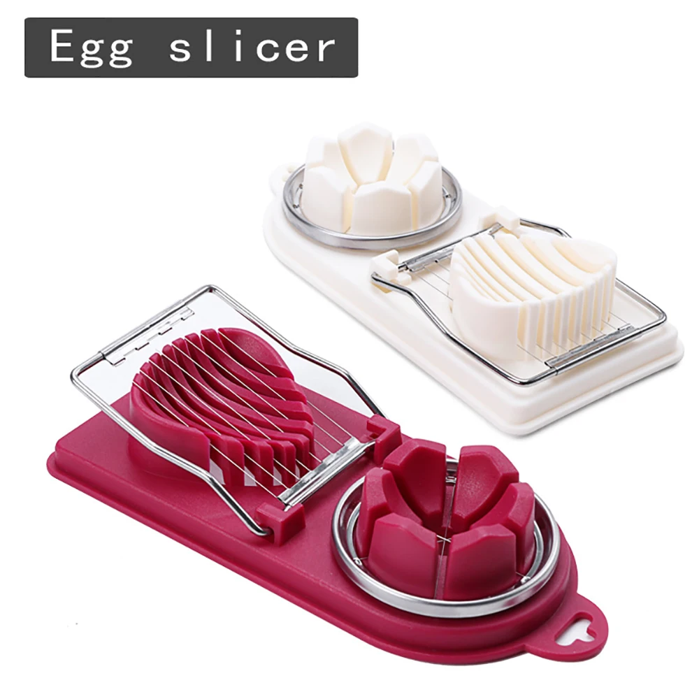 

New Arrival 2in1 Cut Multifunction Kitchen Egg Slicer Sectione Cutter Mold Flower Edges Gadgets Tools Kitchen Cooking Tools