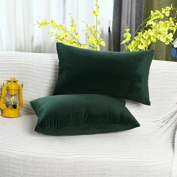 Solid Velvet Sofa Cushion Cover 40x40 45x45 40x60 50x50 55x55 60x60cm Super Soft Throw Pillow Solid Velvet Sofa Cushion Cover 40x40/45x45/40x60/50x50/55x55/60x60cm Super Soft Throw Pillow Case Decorative Home Office Car