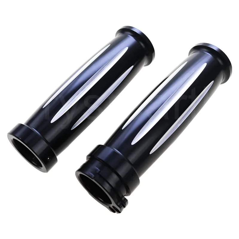 

Черные рукоятки для руля, 1 дюйм 25 мм, универсальные аксессуары для мотоциклов, для Harley Softail Sportster Dyna V-Rod Touring Road King