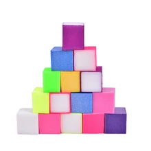 60-70 قطعة صغيرة غير النظامية ملف الأظافر عازلة الملونة الرملي الإسفنج طحن تلميع مسمار الفن مانيكير صالون DIY بها بنفسك أداة(China)