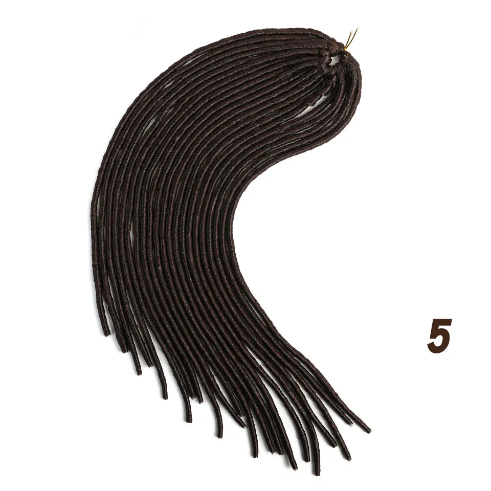 MUMUPI Goddess Faux Locs 100 г 20 дюймов вязанные крючком косы мягкие натуральные мягкие синтетические волосы для наращивания 20 прядей 1 шт - Цвет: 4/27HL