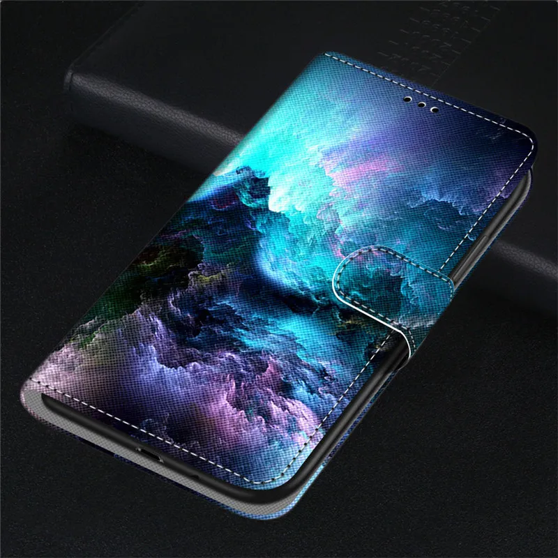 Leather Wallet Case For Samsung Galaxy A12 5G Flip Cover Funda For A 12 A125 SM-A125F A125M Painted Animal Case Phone Bags kawaii samsung phone cases