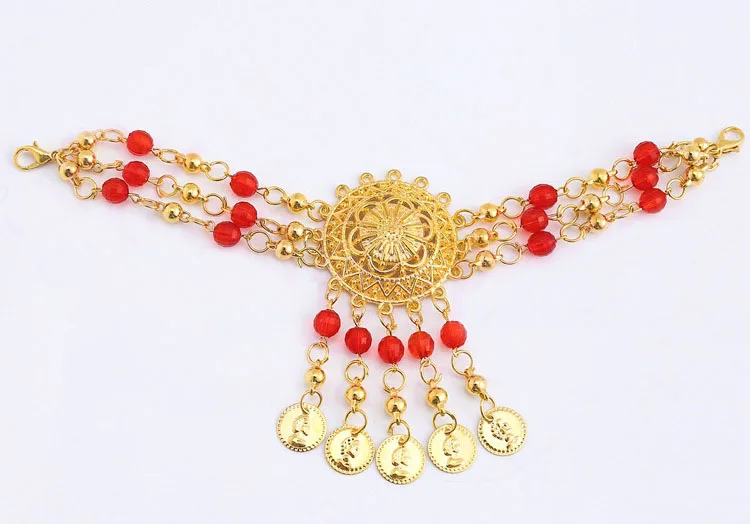 Head chain Одежда для танцев Для Женщин Производительность индийский сари наряд танец живота Болливуд костюмы 2/3/5/8 шт. в комплекте - Цвет: Head chain