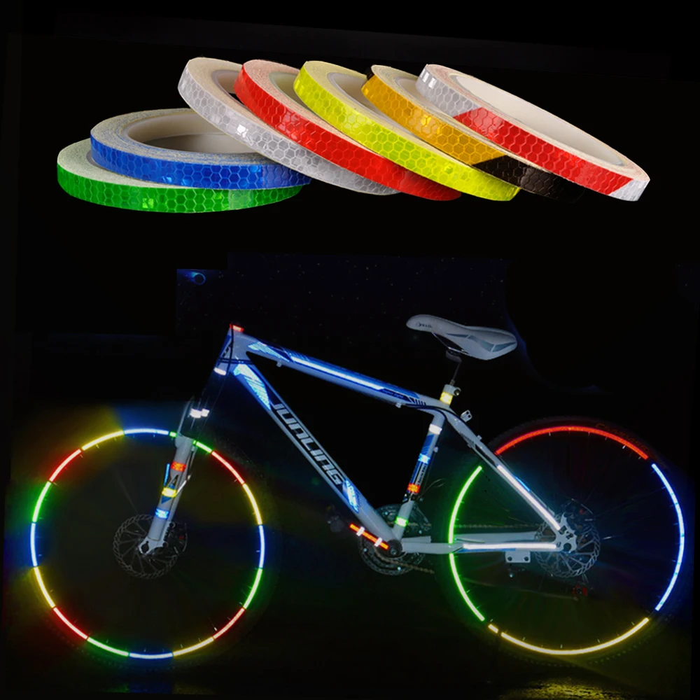 Наклейки для велосипеда, светоотражающие наклейки для велосипеда, набор для электрического велосипеда, клейкая лента, велосипедные колеса, защитные аксессуары для велосипеда