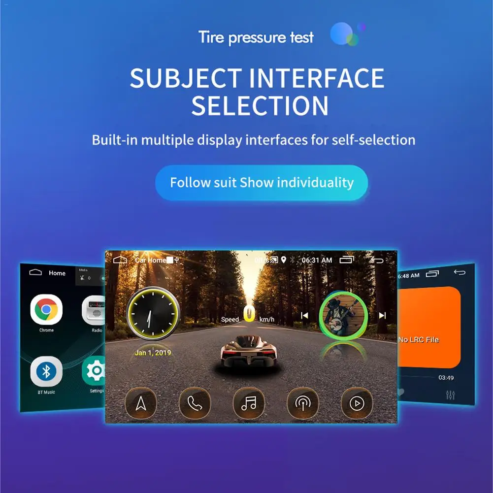  9/10.1 Inch Car Radio Android 8.1 HD Touch Screen Bluetooth GPS Navigation WIFI Internet Access Mul