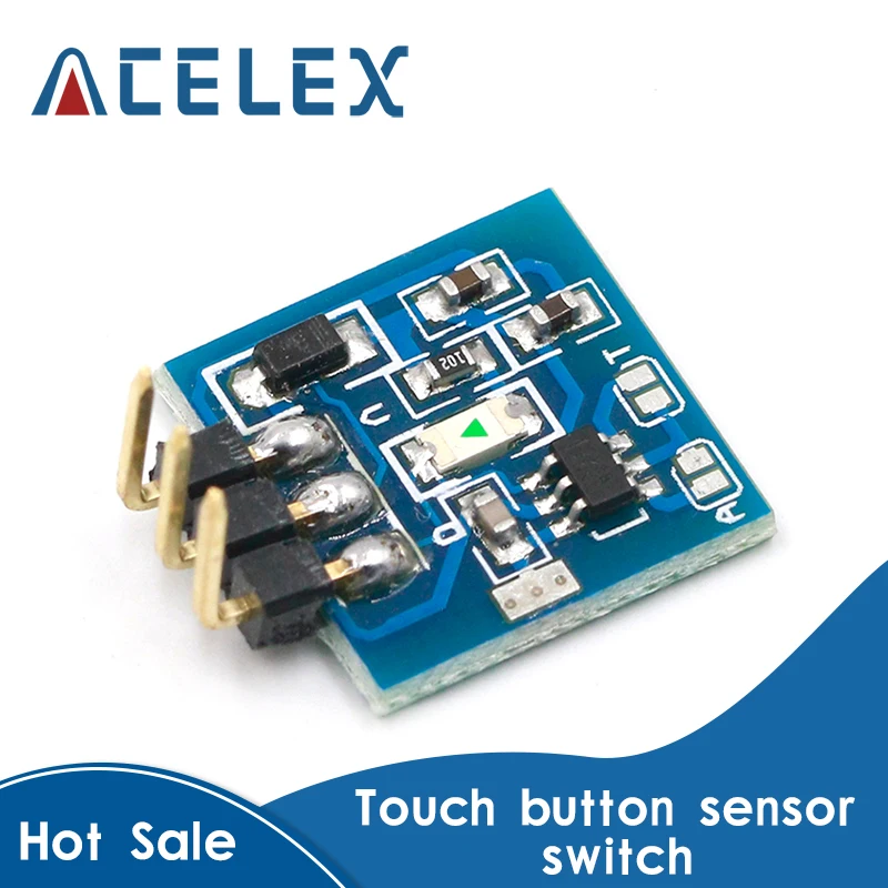 1pcs TTP223 Capacitive Touch Sensor Switch Module DC2.5V-5.5V self-locking or jog mode with LED lamp | Инструменты