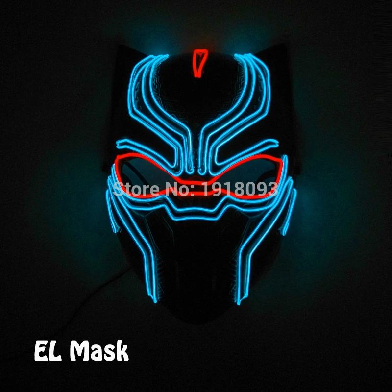 Горячая Мода Хэллоуин вечерние светодиодный Маска Костюм DJ вечерние светящиеся маски Хэллоуин тематика ужасов Набор масок для вечеринки - Цвет: mask 17