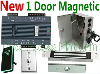 

2020 New One door access controller Inbuilt DoorFrame Magnetic door lock+1 pcs of UPS Power supply box+1 RFID Card access reader