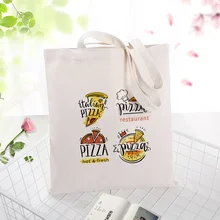 Итальянская Холщовая Сумка для ежедневного использования текст Сделай Сам Печать логотипа сумка эко многоразовая хозяйственная сумка переработка