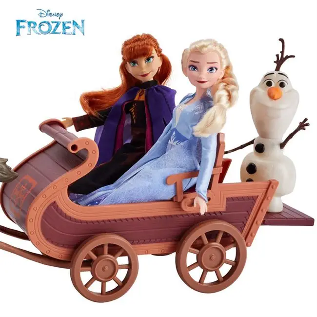 Hasbro Дисней игрушка Красота Мода Замороженные 2 Эльза Анна Кристофф сани девочки принцесса игрушка фигурка детский подарок E5517