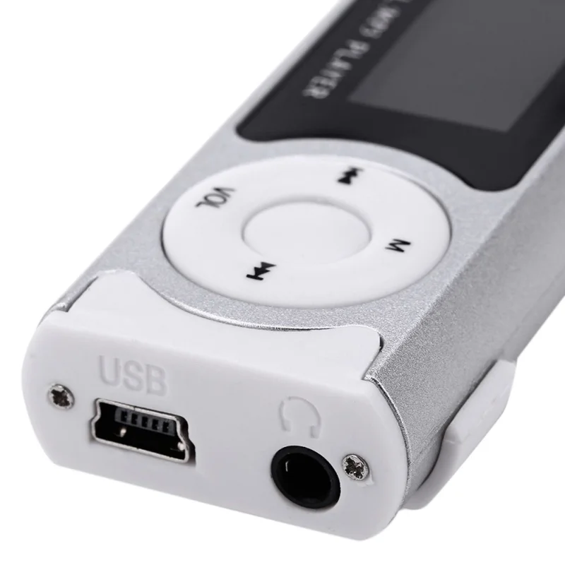 Мини клип ЖК-экран MP3 плеер медиаплеер Поддержка 16 Гб externa Micro SD для MP3/WMA Компактный и стильный с блестящим