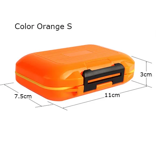 Orange S Goture Горящие продажи Коробки с Рыболовными Снастями Двойного Слоя 30 Отсеков Размер S/M/L Снасти Для Рыбалки Аксесуары, Рыболовные Принадлежности, Рыболовные Снасти - Цвет: Orange S