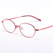 Дамы чистого титана полный рамки очки в оправе для близоруких рамки высота номер портативный титановая оправа