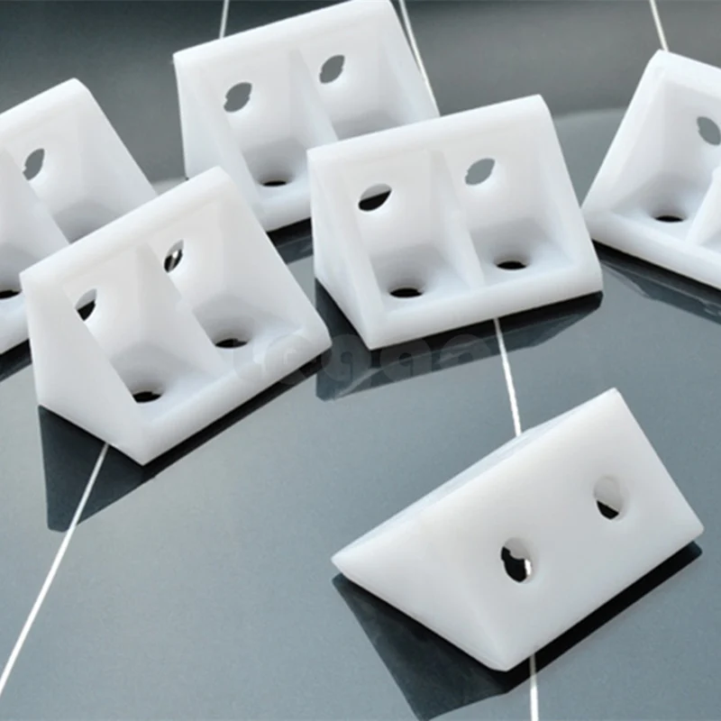 10pcs Thick Nylon Plastic Corner Brackets 90 Degree Cabinet Furniture Closet Angle Connecting Connector Hardware Accessories furniture hardware angle bracket angled furniture hardware angle connector
