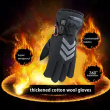 1 пара зимних USB грелок для рук Электрические теплые перчатки водонепроницаемые теплые перчаток для мотоцикла лыжные перчатки