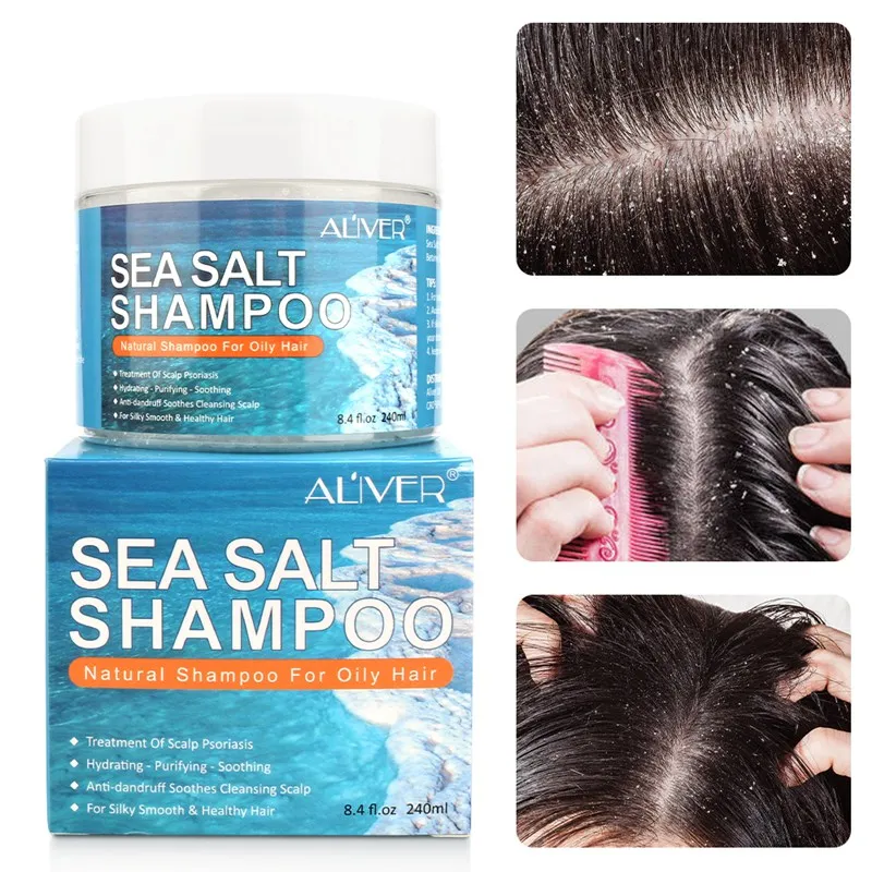 Anti-Dandruff Sea Salt Shampoo Control Oil Relieve Itching Anti-Mite Reducing Dandruff Hair Shampoos Hair Care 2020 S1 Anti-Dandruff Sea Salt Shampoo Control Oil Relieve Itching Anti-Mite Reducing Dandruff Hair Shampoos Hair Care 2020 S1