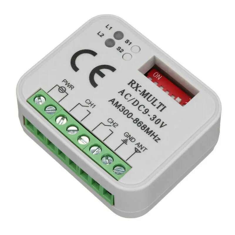 

Sommer compatible receiver for Sommer remote controls / 2-ch 868,8Mhz 9-30V