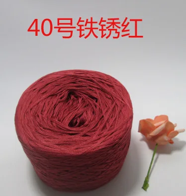 500 г ручная пряжа, шерстяная пряжа, чистый цвет, нить для вязания, мерсеризованный хлопок, нить для машинной вышивки, нить ZL6510 - Цвет: color 40