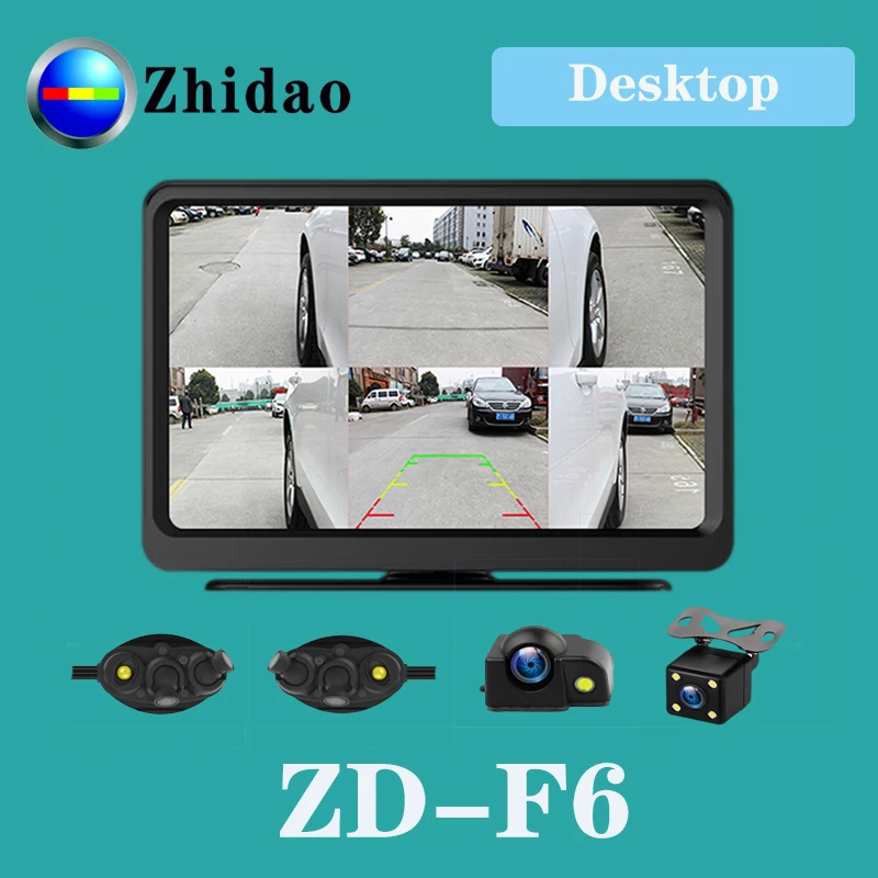 Zhidao F6 4 канала HD 6 раздельный экран и Автомобильная камера в - Цена: 25 783,13 руб.
