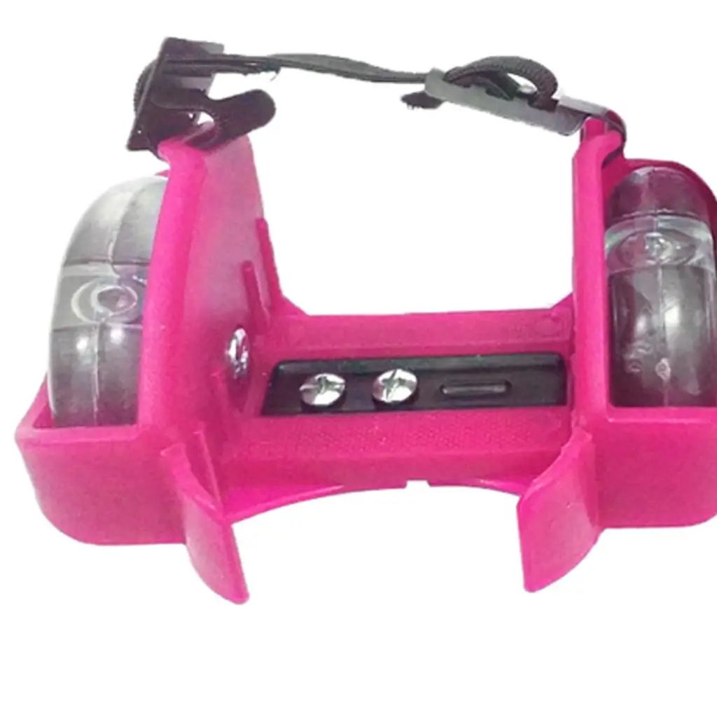 Light Up Flash Heel Wheel Roller Skates LED Kids Child Rollerskate Training Shoe Strap on Child Street Skating Roller Adjustable