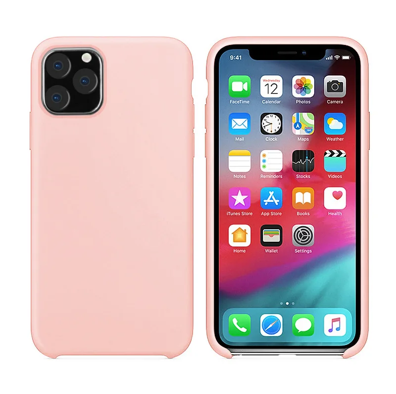 Мягкий Жидкий официальный силиконовый чехол для iPhone 11 Pro Max 8 Plus микрофибра лайнер Противоударный задняя крышка для iPhone X XR Xs MAX XS