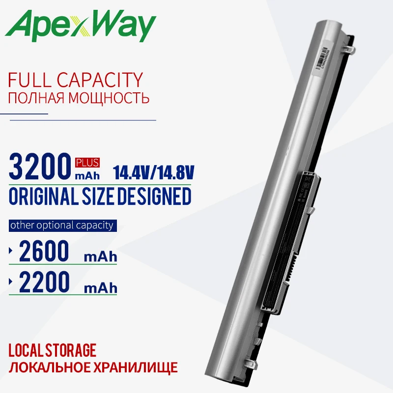 ApexWay Аккумулятор для ноутбука HP Pavilion 14 15 350 G1 серии LA04 HSTNN-UB5M HSTNN-UB5N HSTNN-Y5BV TPN-Q129 TPN-Q130 TPN-Q131