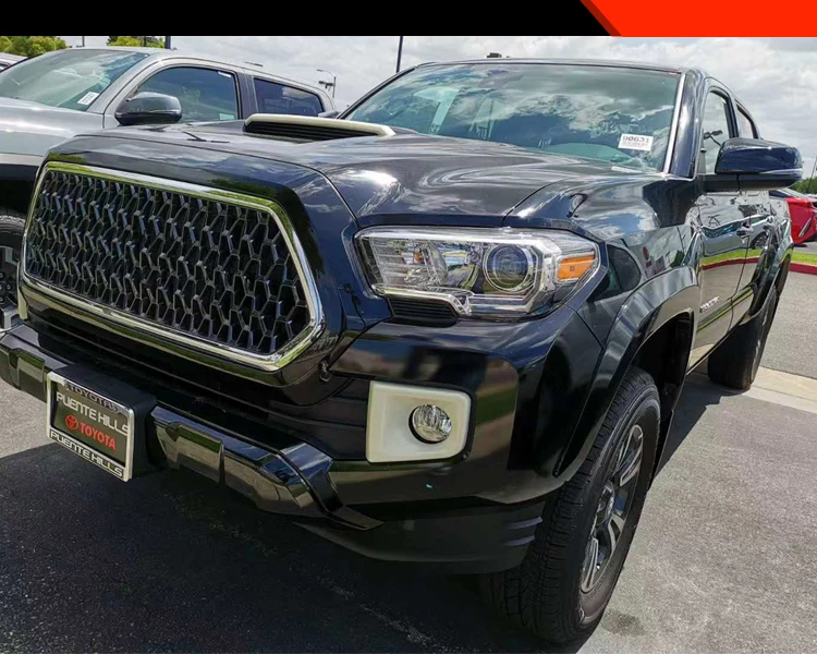 ABS Зеркало хромированная передняя противотуманная фара Накладка для Toyota Tacoma- автомобильные аксессуары